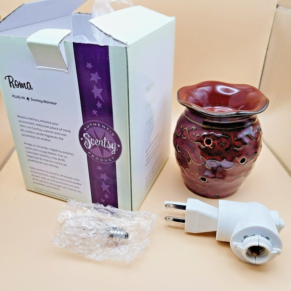 Scentsy ROMA Wall Plug-In Wax Warmer Bulb COMPLETE Open Box‎ - Picture 1 of 12